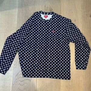 New Supreme Men’s Long Sleeve Daisy Print Tshirt